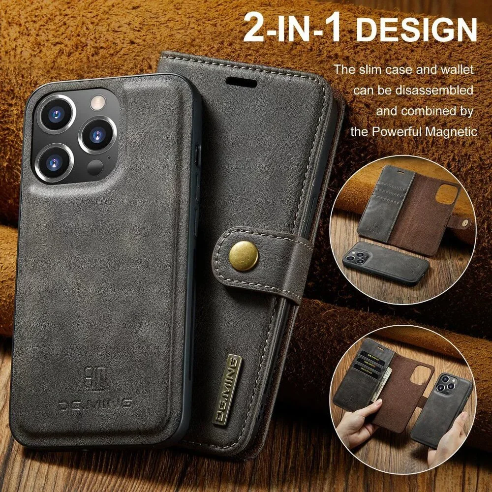 Suitable for iPhone16 17 Pro Max magnetic split mobile phone leather case iPhone